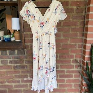 Floral midi dress NWT